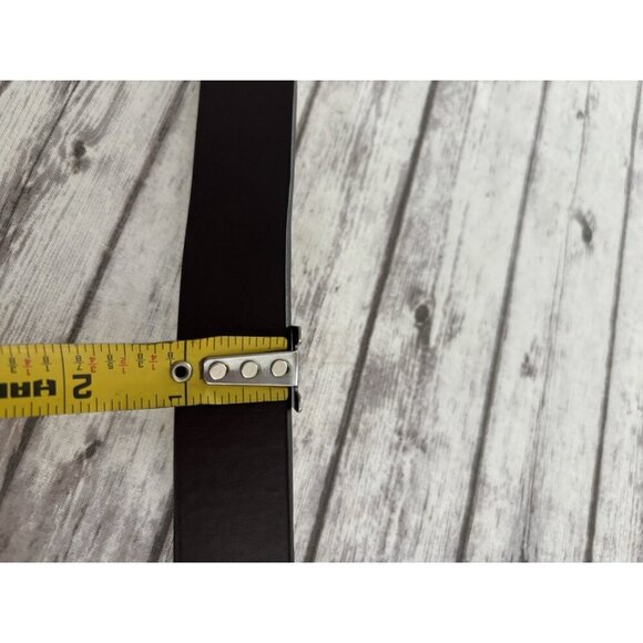 CHICOS Brown Gold Man Made And Leather Belt SZ S/M Rustic Scroll Slouch Belt! - Picture 12 of 12